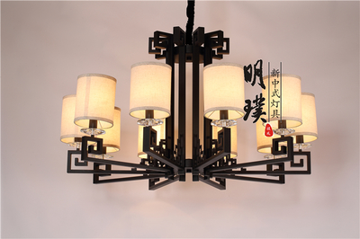 回形纹的灯具美学设计 明璞新中式与纺织品上光皂的融合